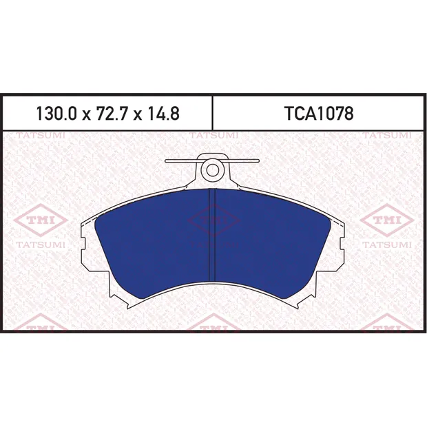 Колодки тормозные дисковые передние MITSUBISHI Carisma 95->VOLVO S40/V40 95-> TATSUMI TCA1078