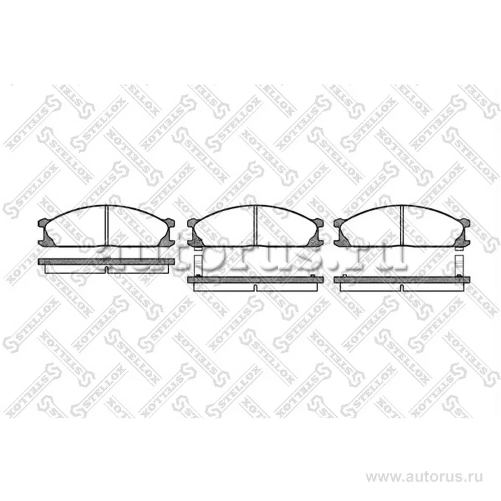 Колодки дисковые п. Nissan Terrano 2.4i-3.0i/2.7TD STELLOX 247 002-SX