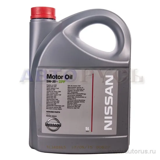 МАСЛО МОТОРНОЕ 5W30 DPF 5L NISSAN KE900-90043-R