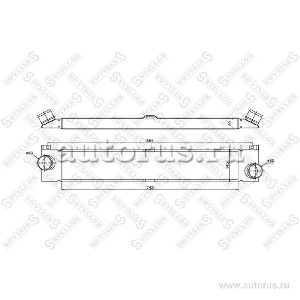 Интеркулер Fiat Ducato 2.3JTD 06> STELLOX 1040198_SX