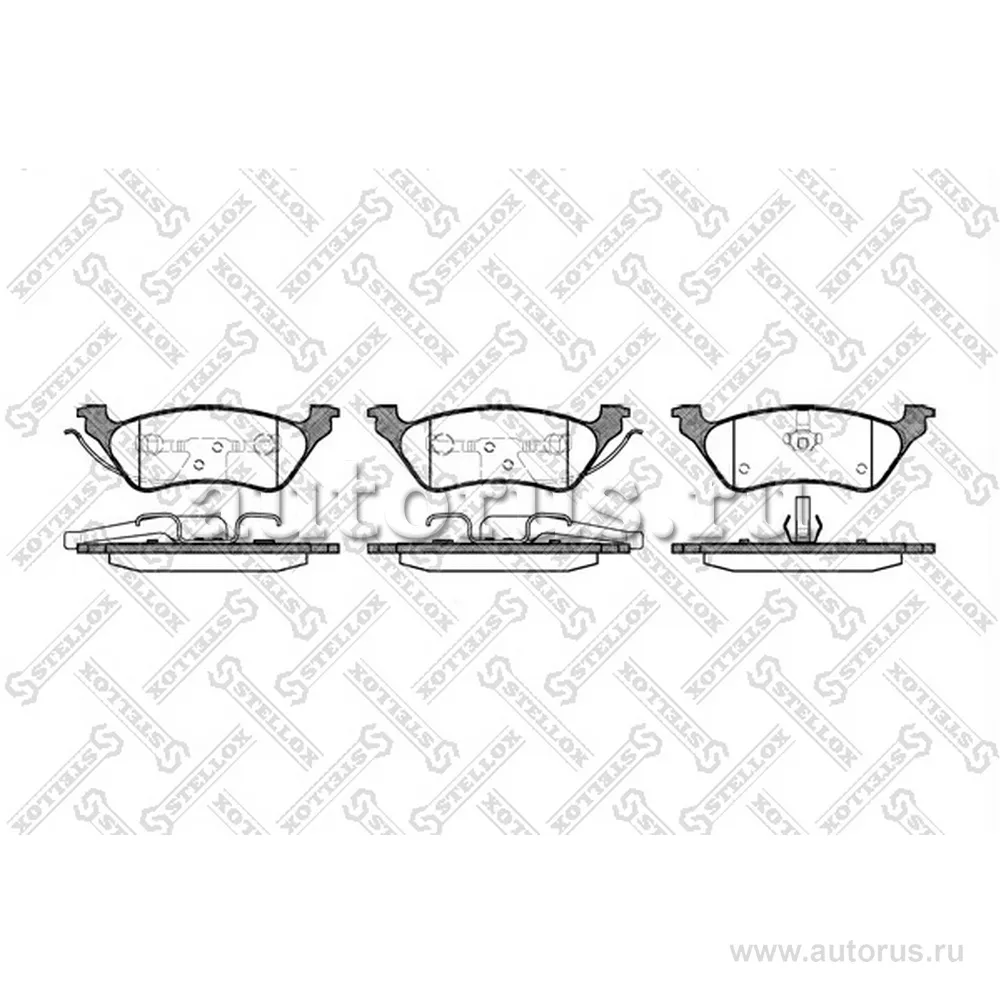 Колодки дисковые задние Dodge Caravan, Chrysler Voyager/Grand Voya STELLOX 822 000B-SX