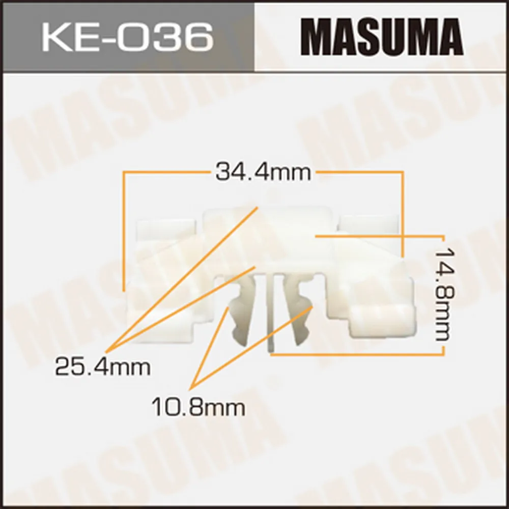 Клипса молдинга vw golfvento 92-99 MASUMA KE036