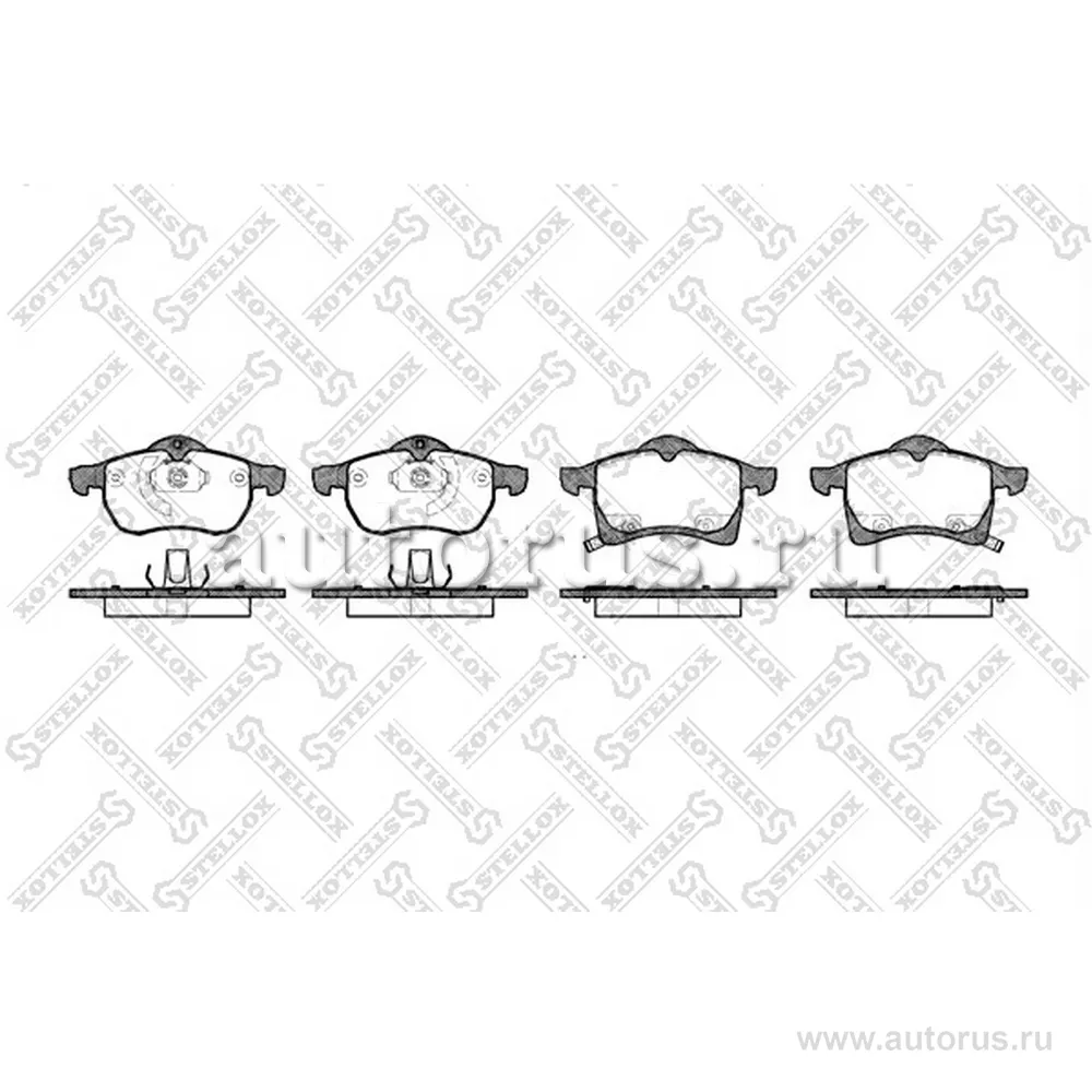 Колодки дисковые п. Opel Astra G 1.8i-2 STELLOX 694002BL_SX