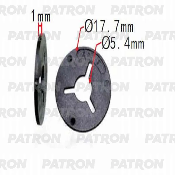 Шайба пластмассовая Audi,Seat,Skoda,Volkswagen применяемость: коврики PATRON P370221