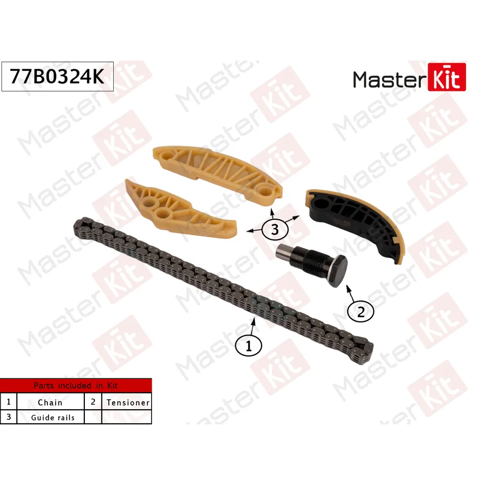 Комплект цепи балансирных валов VAG CDAA/CDAB/CCZD/CAWA Masterkit MASTERKIT 77B0324K