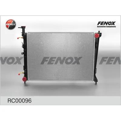 Радиатор охлаждения KIA CERATO 1.6-2.0 09- AT 600X438X16; ПАЯНЫЙ FENOX RC00096
