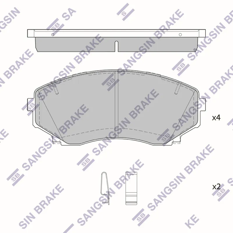 Колодки MITSUBISHI PAJERO SPORT III 15- SP1527A