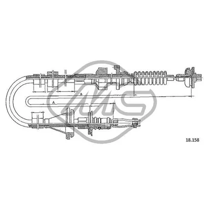 Трос сцепления ACCORD ALL Metalcaucho 81928