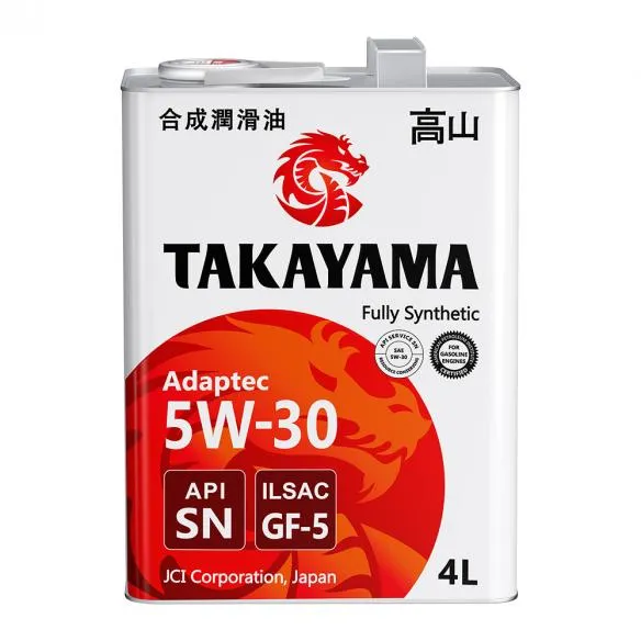Масло моторное Takayama Adaptec 5W-30 GF-5 SN синтетика 4л 605585