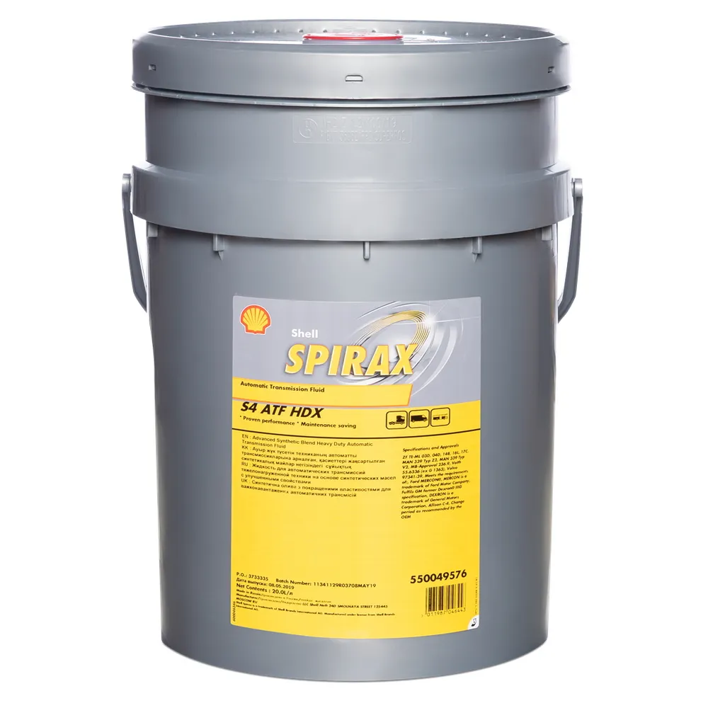 Масло трансмиссионное Shell Spirax S4 ATF HDX 20 л 550049576