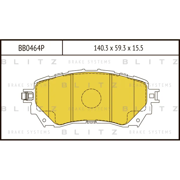 Колодки тормозные дисковые передние MAZDA 6 13-> BLITZ BB0464P