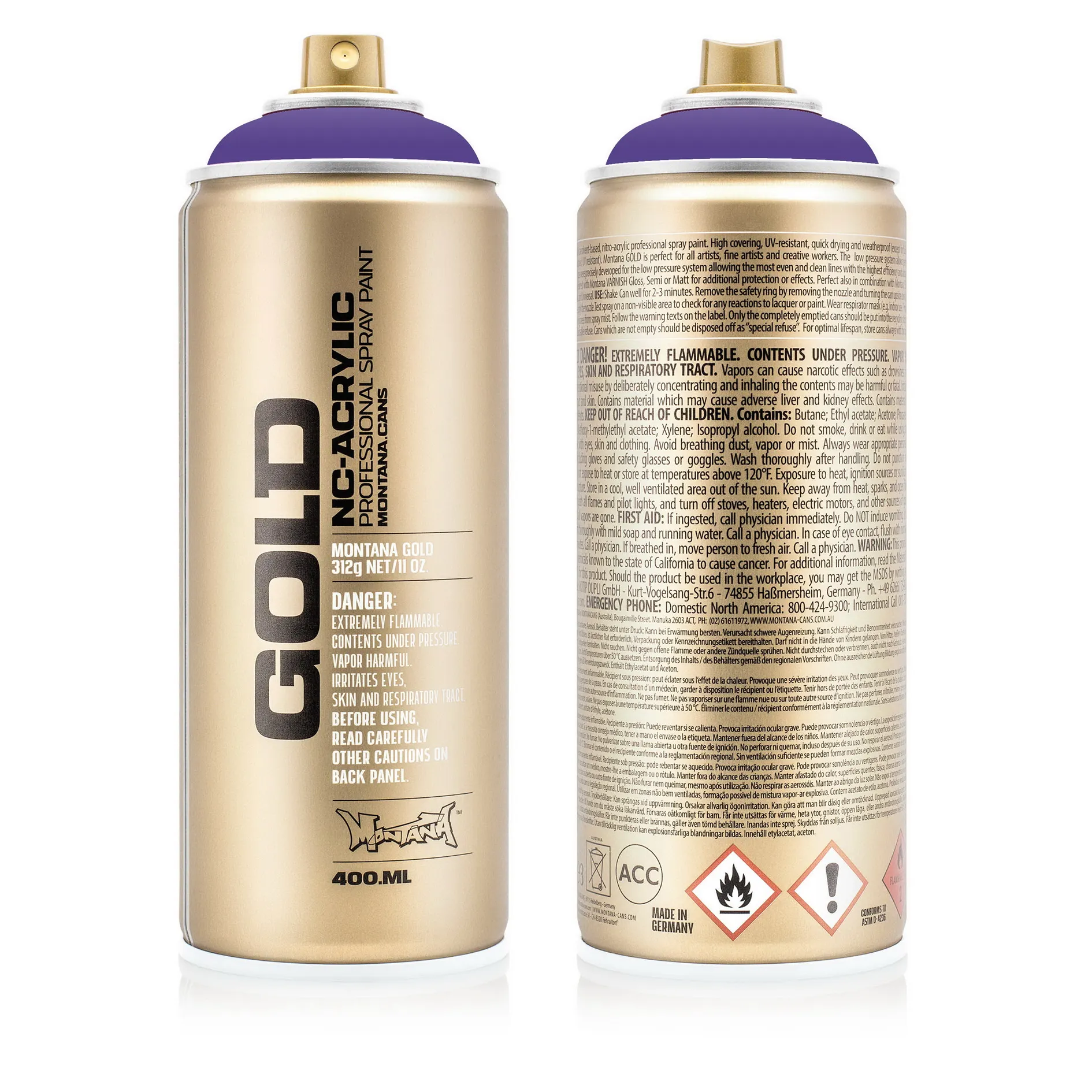 Краска GOLD лаванда MONTANA CANS G4150