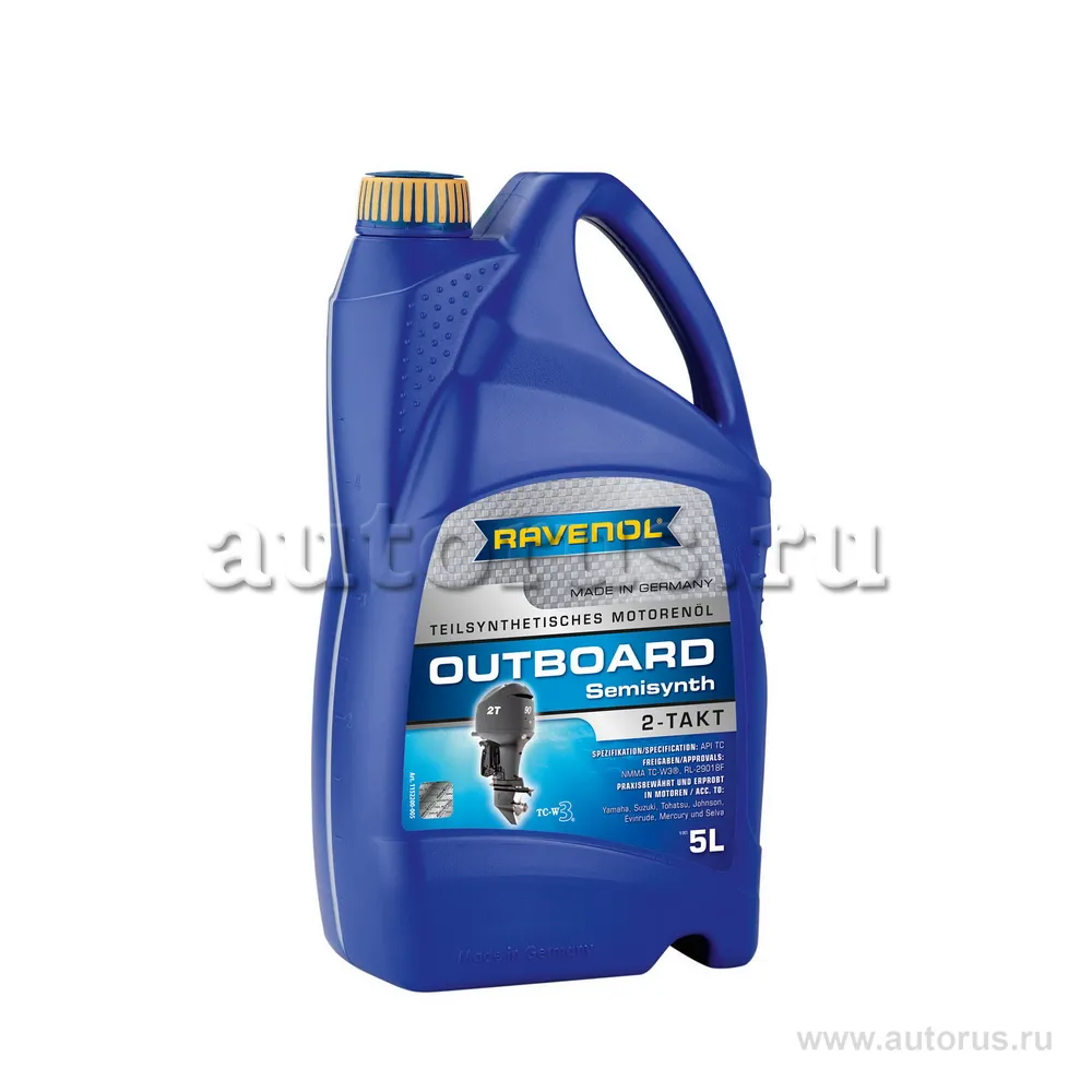 Масло моторное Ravenol Outboardoel 2T Semisynth полусинтетическое 5 л 1152200-005