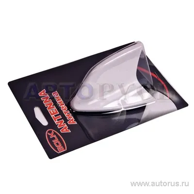 Антенна декоративная Плавник самоклеющаяся белая BOLK BK01604