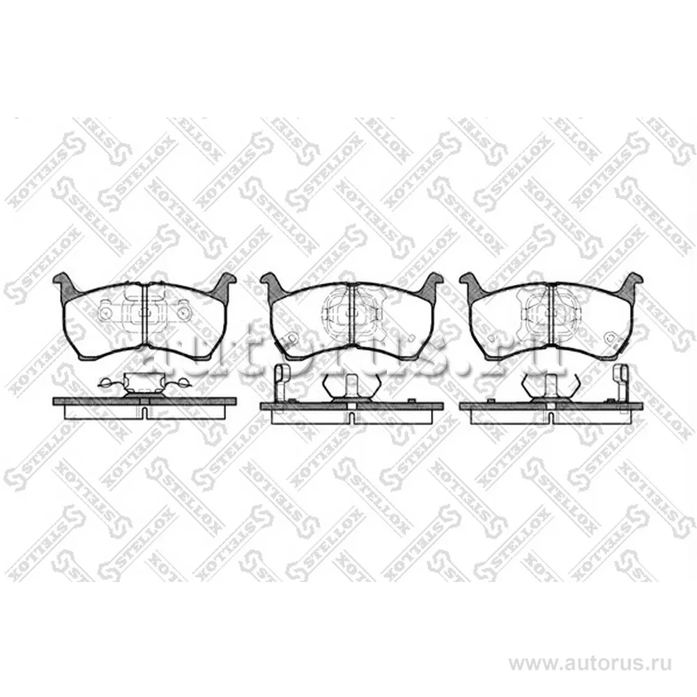Колодки дисковые п. Mazda 626 2.0 101/120HP STELLOX 175 002-SX
