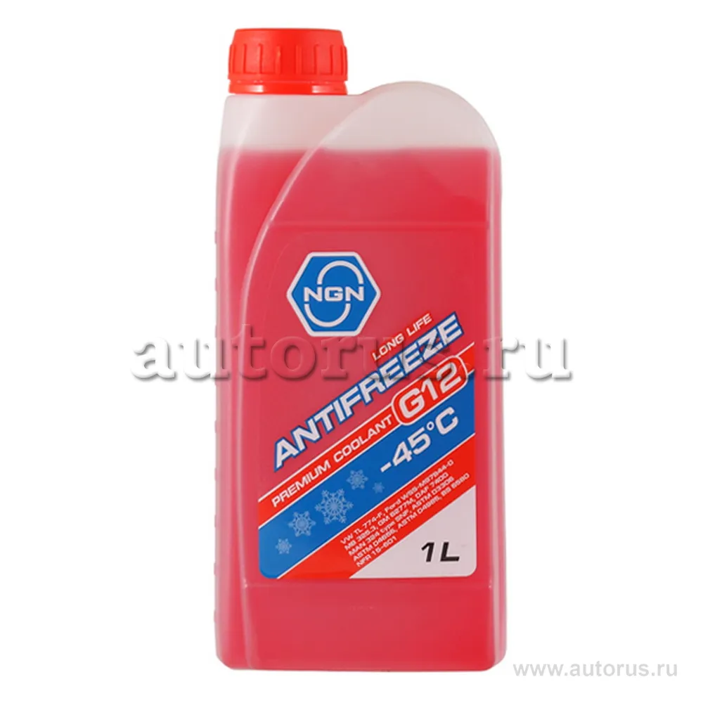 Антифриз G12-45 (RED) ANTIFREEZE 1л