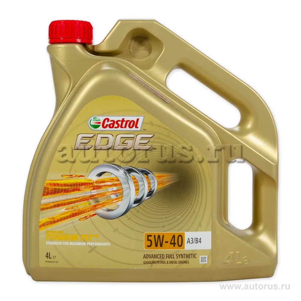 Масло моторное CASTROL EDGE A3/B4 5W-40 синтетическое 4 л 15BA5D