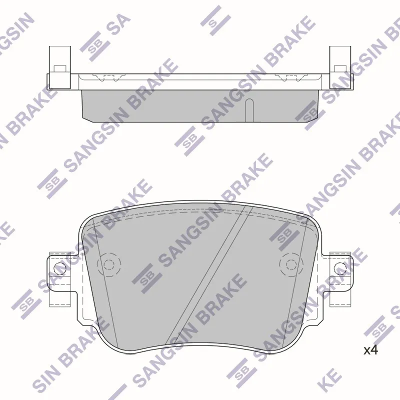 Колодки тормозные SKODA OCTAVIA 12- задние HI-Q SP1900