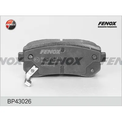 Колодки тормозные задние FENOX BP43026