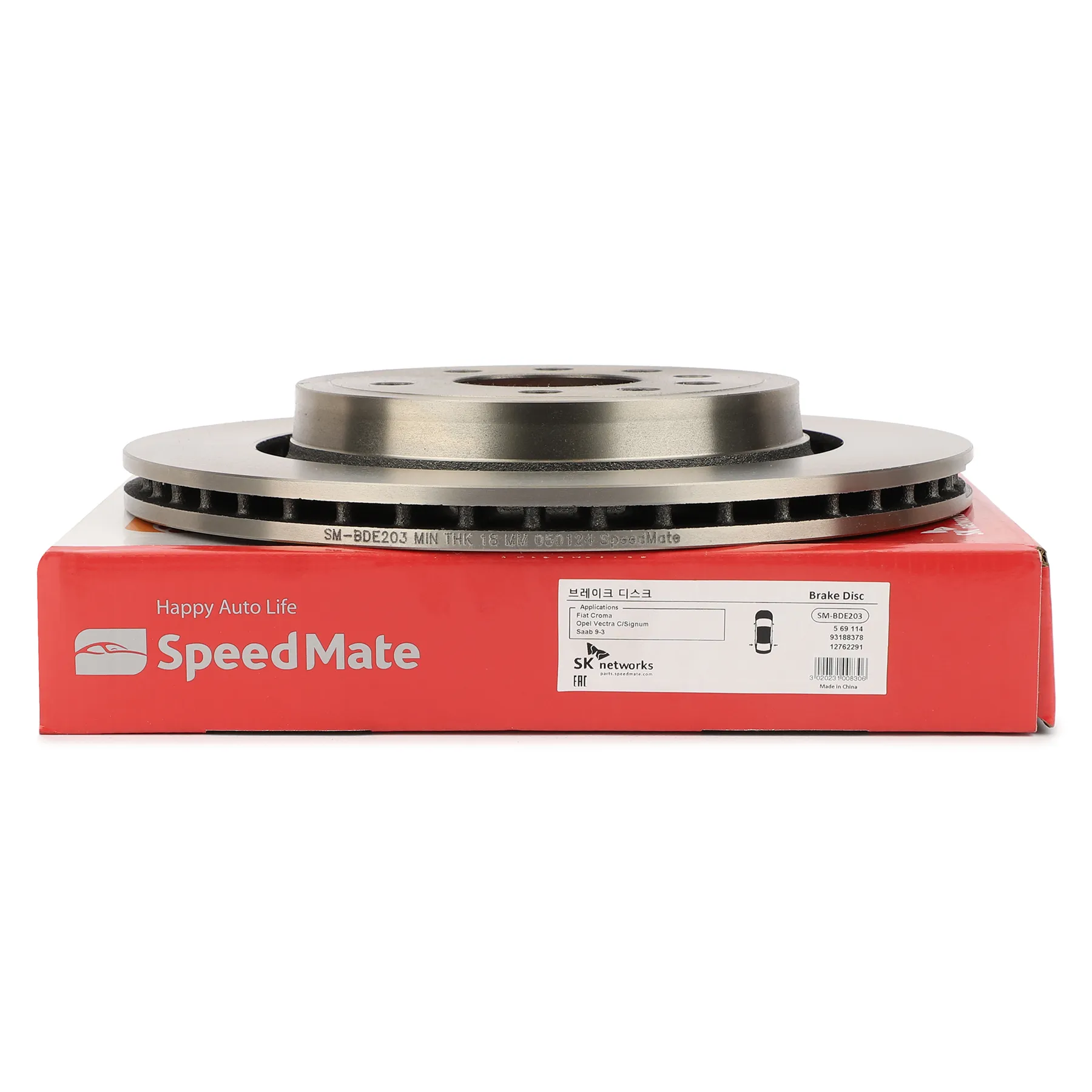 Диск тормозной задний FIAT CROMA/OPEL VECTRA C,SIGNUM/SAAB 9-3 SPEEDMATE SM-BDE203