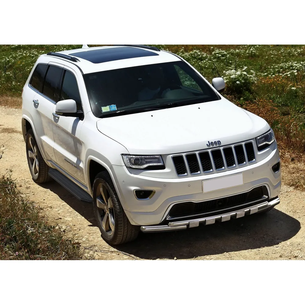 Порог-площадка Premium-Black A160ALB + комплект крепежа, RIVAL, Jeep Grand Cherokee 2010-2013-2018 Jeep Grand Cherokee WK2 2010-2013 2013-2018 A160ALB.2703.1