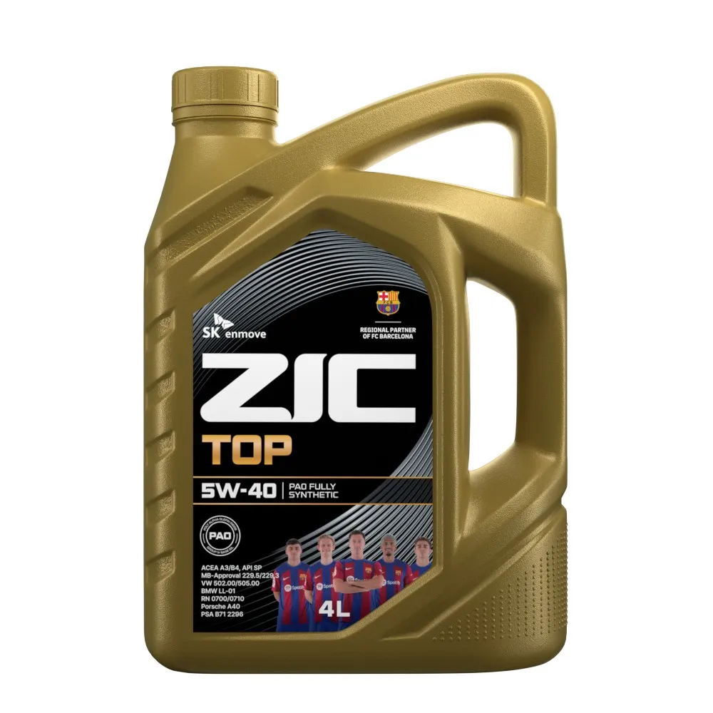 Масло моторное ZIC TOP 5W-40 синтетическое 4 л 162682