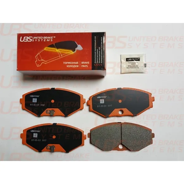 Тормозные колодки для NISSAN MAXIMA QX (A33) 00-03 передние, в комплекте со смазкой (5г) UBS B1105031