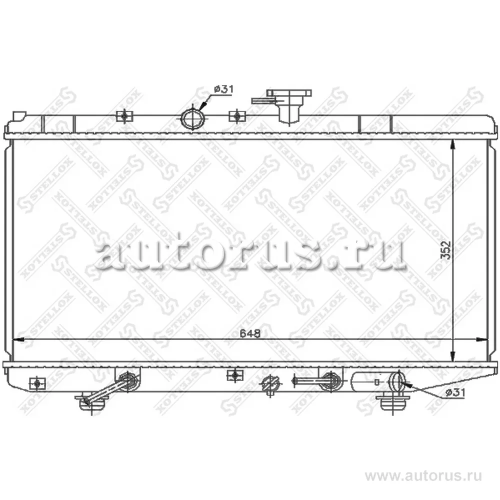 Радиатор системы охлаждения АКПП KIA Rio 1.6 02> STELLOX 10-25379-SX