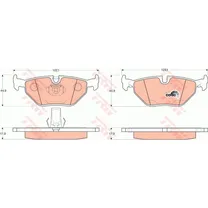 Колодки задние BMW E39 95-02 TRW GDB1265