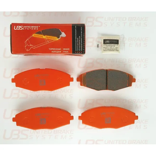 Тормозные колодки DAEWOO LANOS/MATIZ/CHEVROLET SPARK SOHC/CHERY QQ 02- передние UBS B1104001