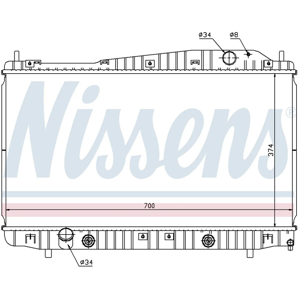 Радиатор NISSENS 61639