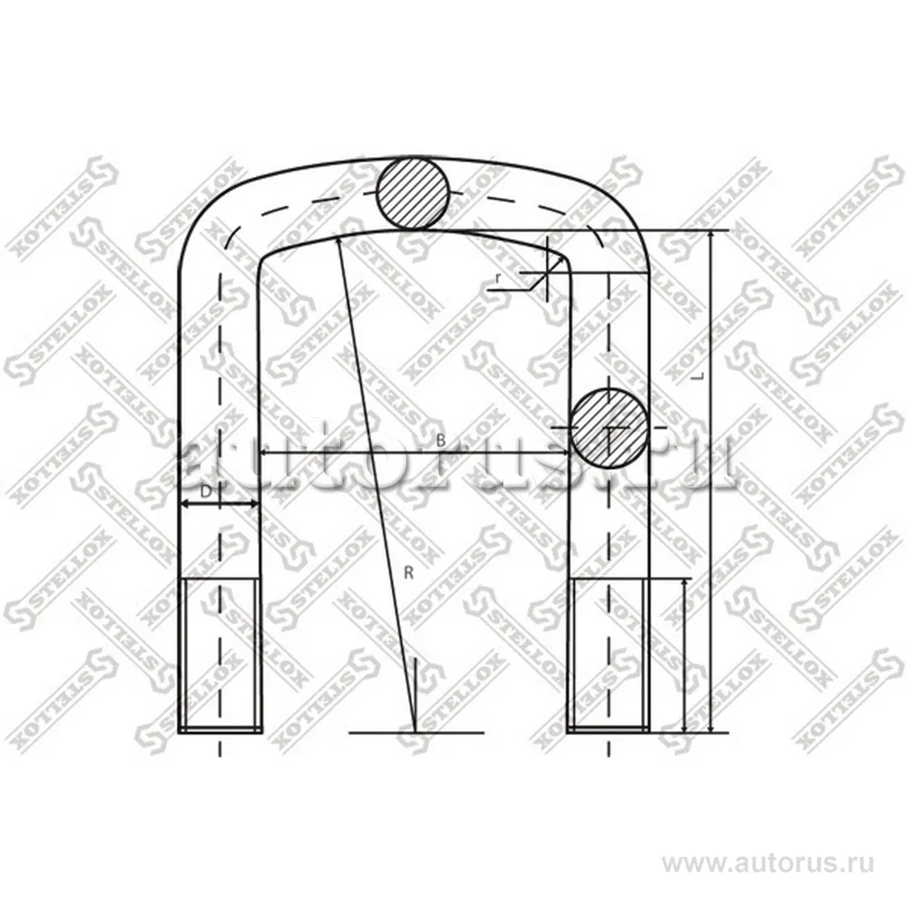 Стремянка Volvo u103xM24x3x380-U STELLOX 8464170_SX