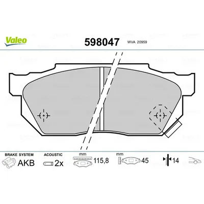 Колодки торм перед