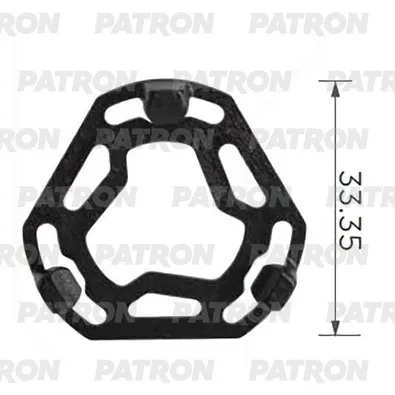 Клипса пластмассовая Клипса крепления облицовки днища Audi, Seat, Skoda PATRON P37-3828