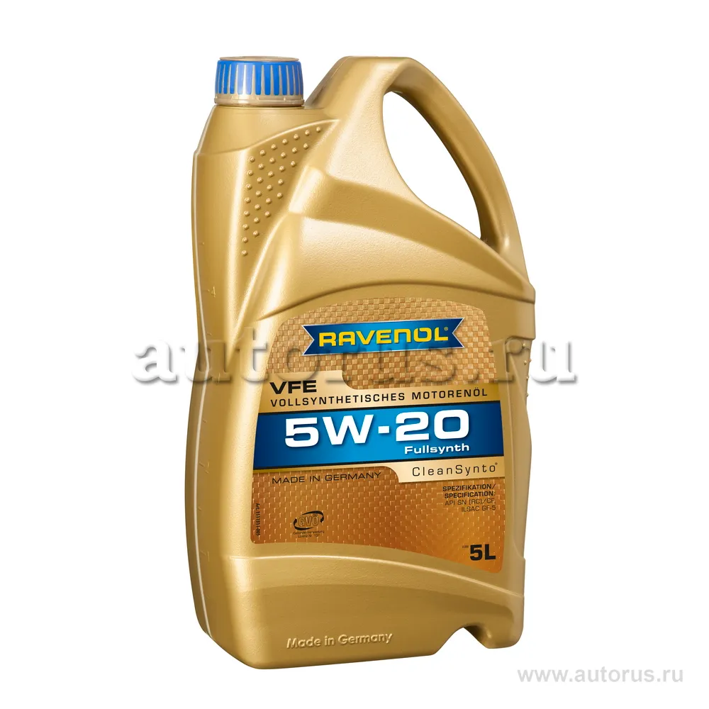 Моторное масло RAVENOL VFE SAE 5W-20 (5л) new 1111311-005 (4014835846067)