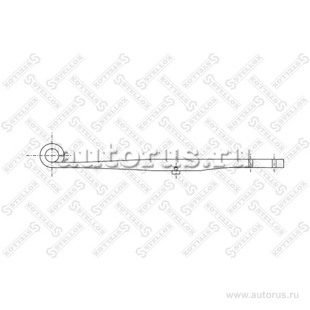 Полурессора однолистовая 1/45x115x45 510+490/285/71 r68/-- Fruehauf STELLOX 8455635_SX