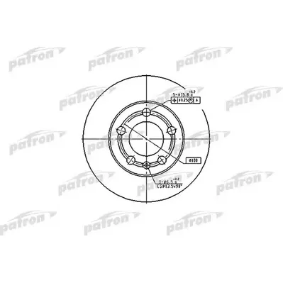 Диск тормозной передний SKODA: FABIA 99-, FABIA COMBI 00-, FABIA PR PATRON PBD4253