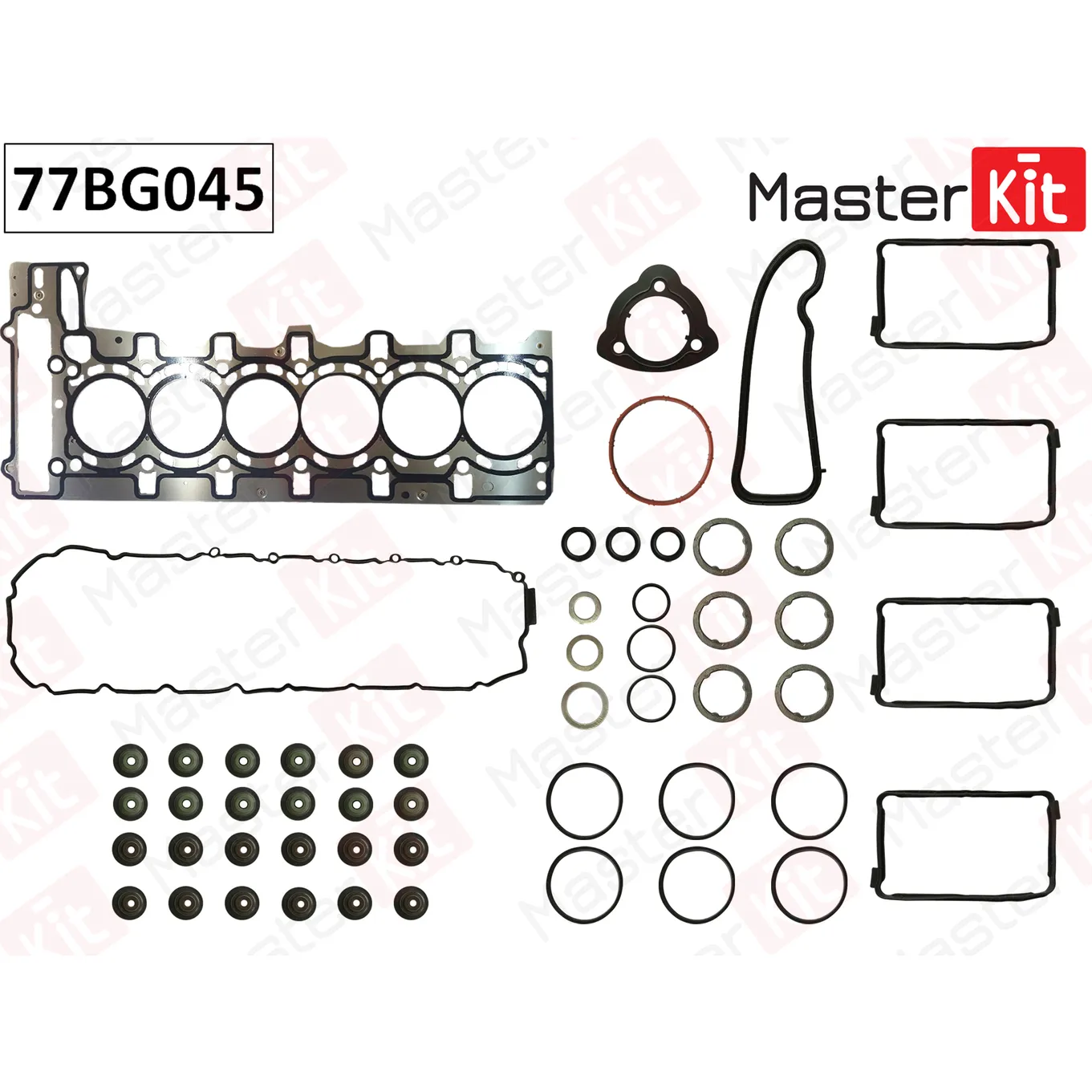 Верхний комплект прокладок с прокладкой ГБЦ BMW F20/F15/F16 N55 12- 1254 MASTERKIT 77BG045
