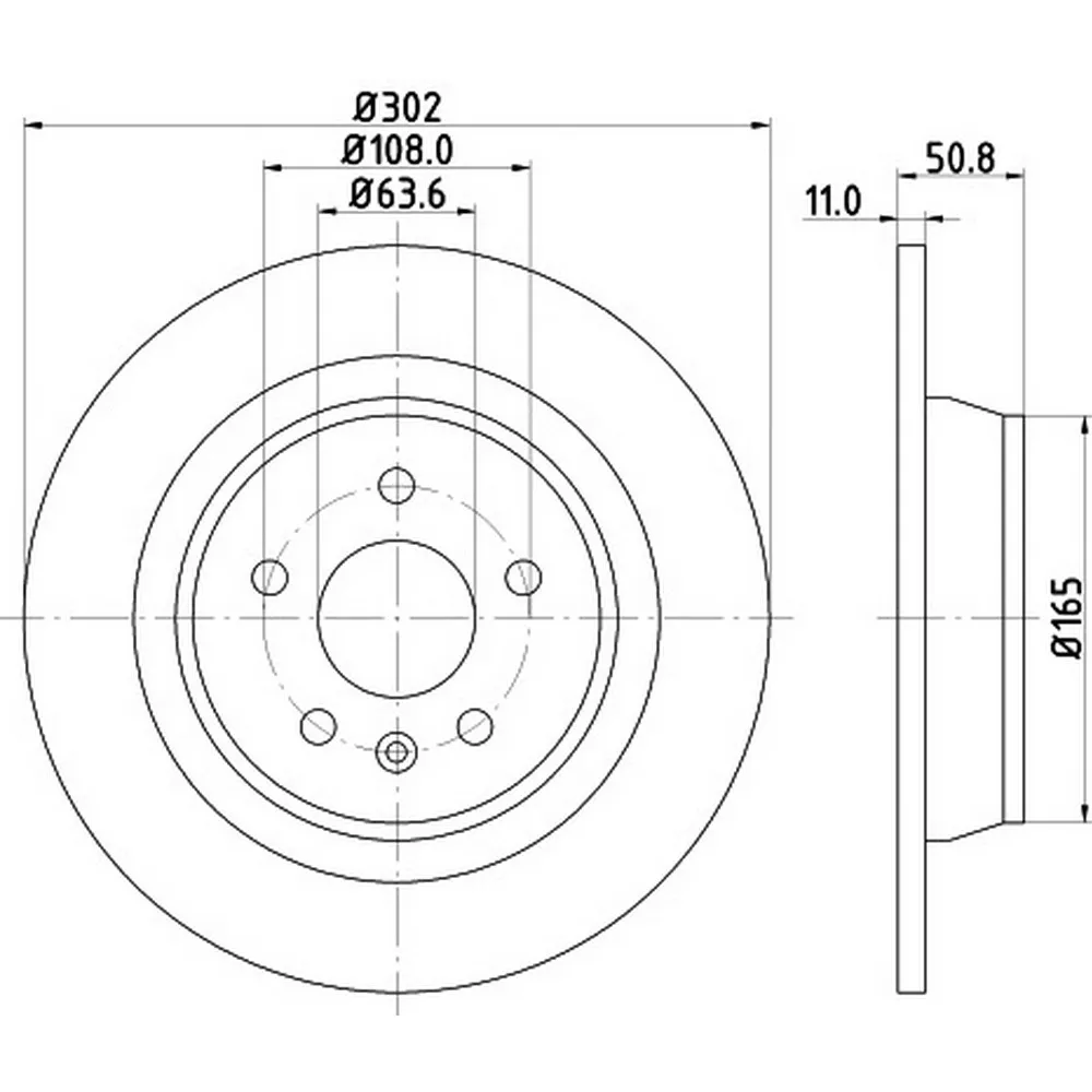 Диск тормозной PRO HELLA 8DD355118841