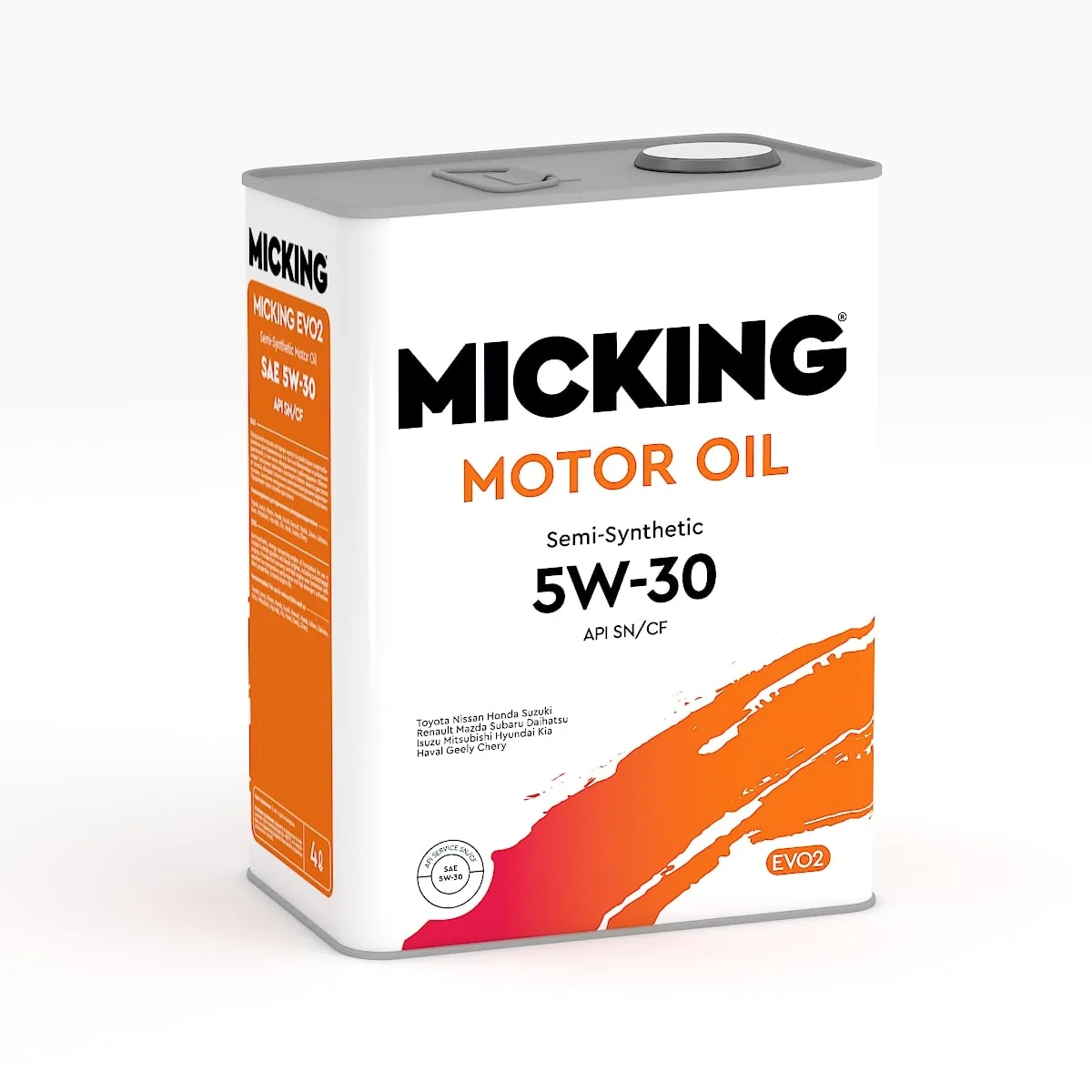 Моторное масло Micking Motor Oil EVO2 5W-30 полусинтетическое API SN/CF для бензиновых и дизельных д M2151