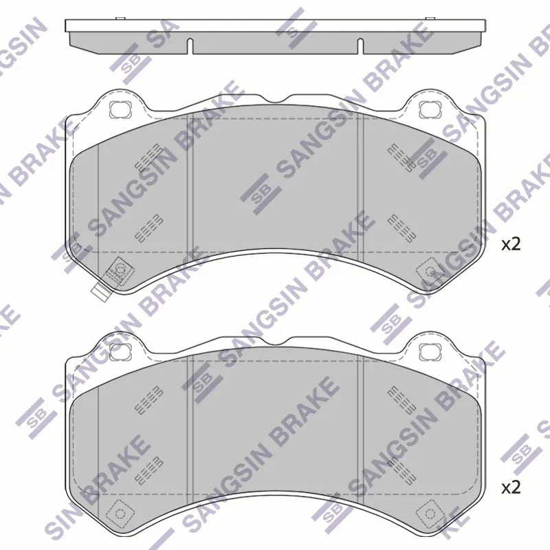 Колодки тормозные дисковые SANGSIN BRAKE SP1990