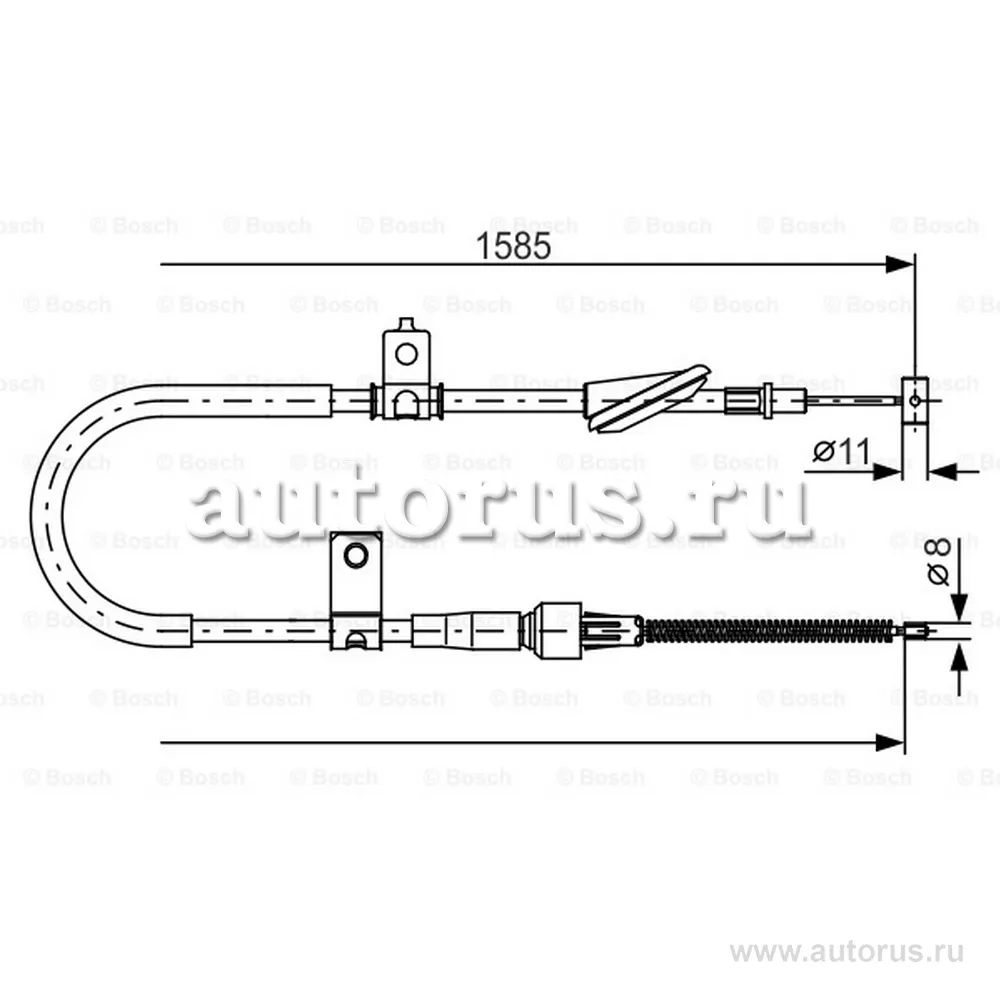 Трос тормозной BOSCH 1987482257
