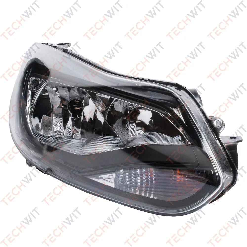 Фара передняя Прав. чёрная Ford Focus 2011-2014 TECHWIT HD001FRD016BL
