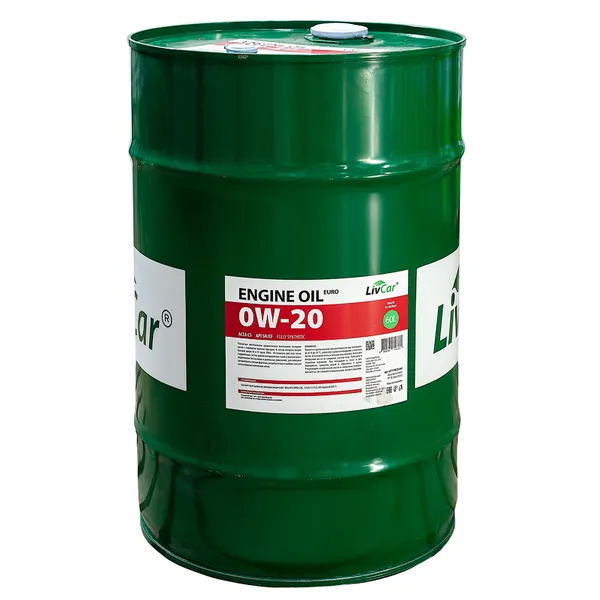 Масло моторное 0W-20 LivCar Engine Oil EURO 0W-20 ACEA C5 API SN/CF (200л) LIVCAR LC7110020-200
