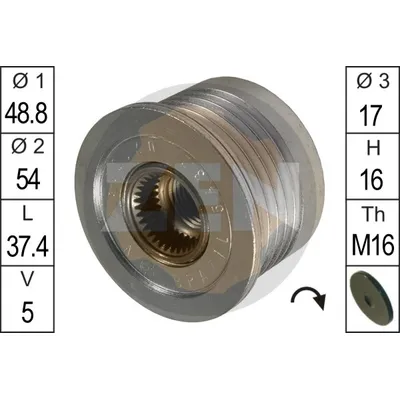 Шкив генератора RENAULT/NISSAN 1.9dci ERA ZN5432