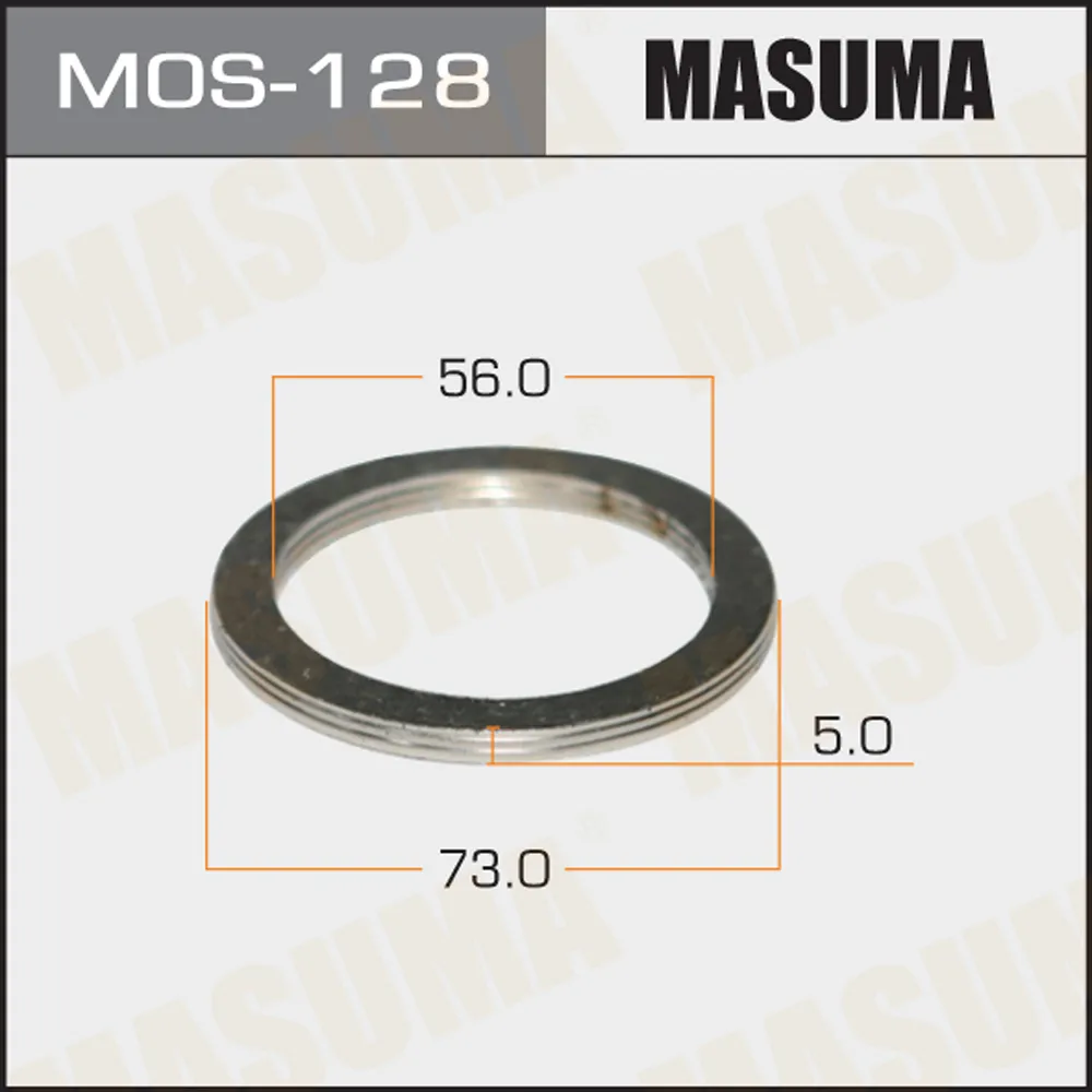 Кольцо глушителя уплотнительное м 56x73 MASUMA MOS128