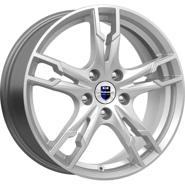 Диск литой R17 7J 5x108/63.35 ET50 КИК Солар сильвер 75036SK