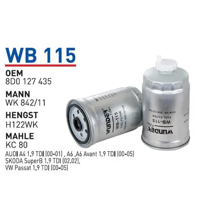 Фильтр топливный WUNDER FILTER WB115