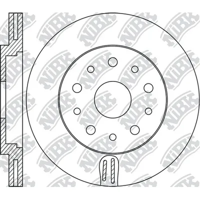 Диск тормозной передний ALFA ROMEO 159/JEEP CHEROKEE 2013 /VENT D=330MM NIBK RN1754