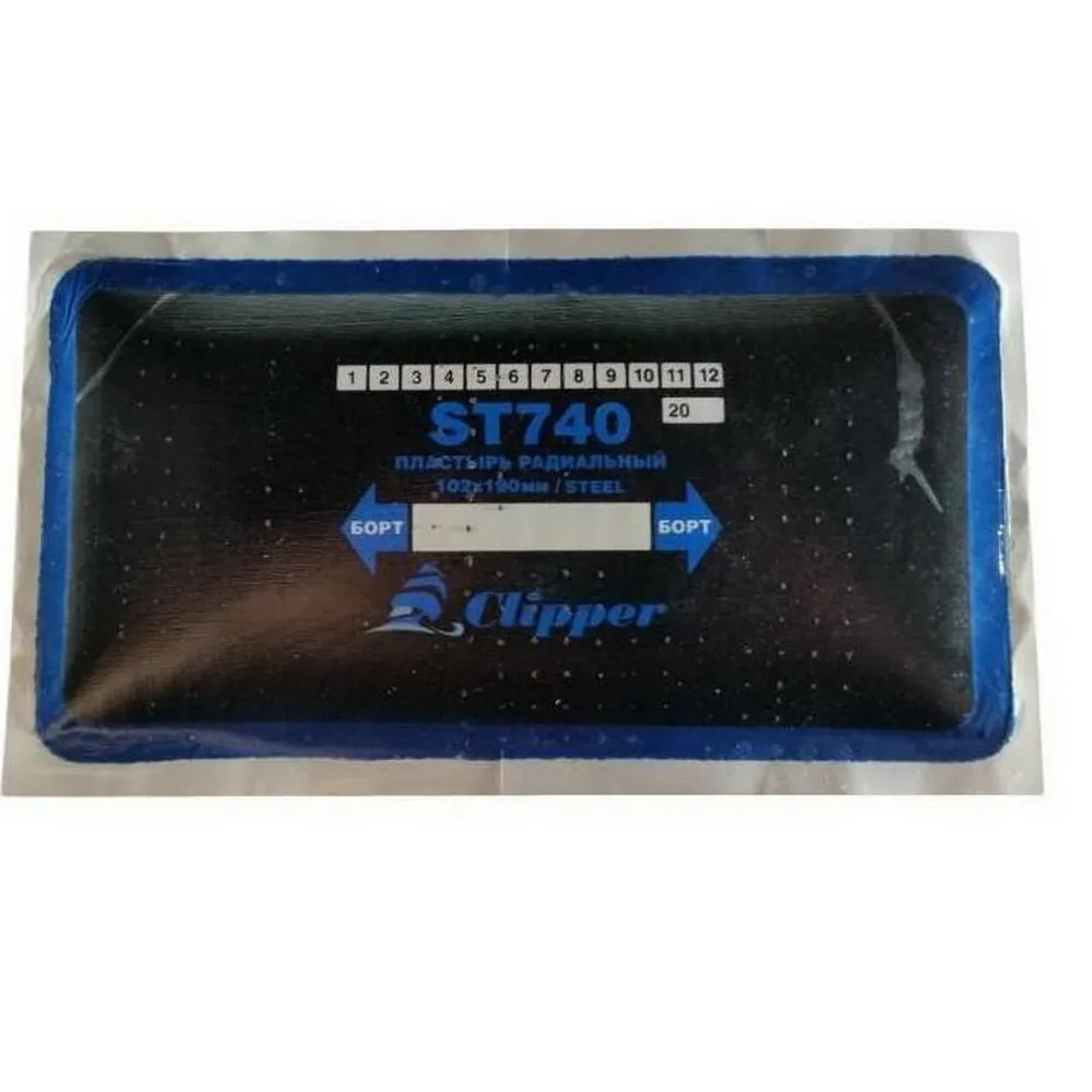 Пластырь радиальный 102x190 мм ., сталь, 1 шт. CLIPPER ST740